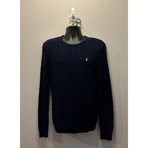 Navy Cable Knit Sweater